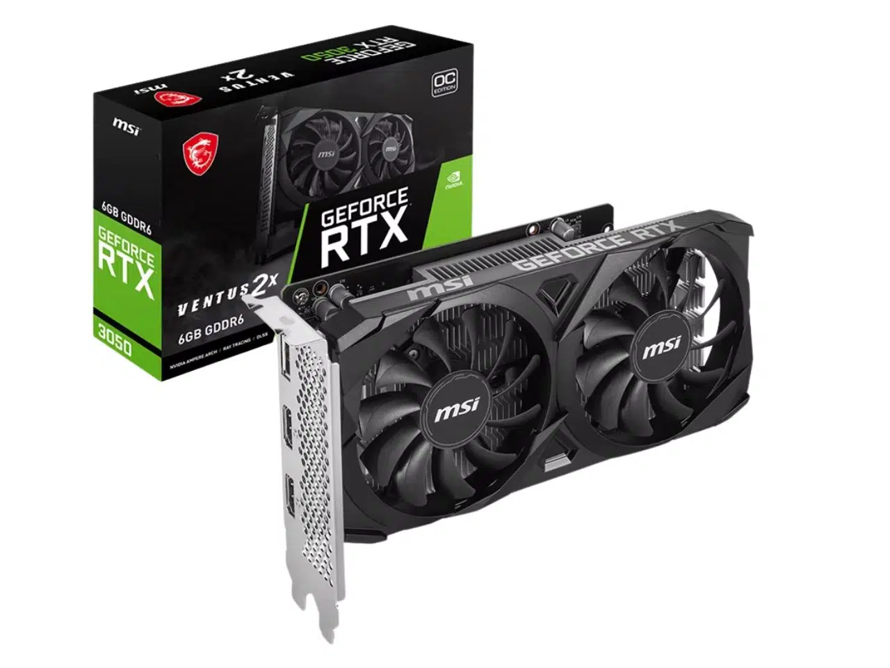 Tarjeta de Video Nvidia RTX 3050 | MSI Ventus 2X | 6GB GDDR6 Tarjeta de Video Nvidia RTX 3050 | MSI Ventus 2X | 6GB GDDR6 - Imagen 1