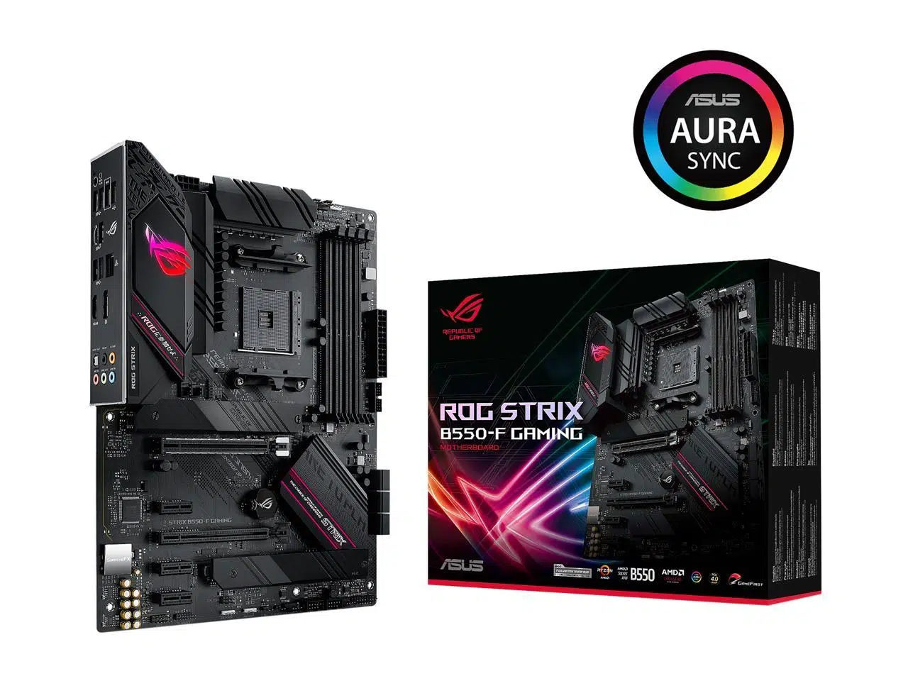 ROG STRIX B550-F-GAMING MOTHERBOARD ASUS_1 Placa Madre AMD AM4 ASUS ROG Strix B550-F Gaming DDR4 ATX - Imagen 1