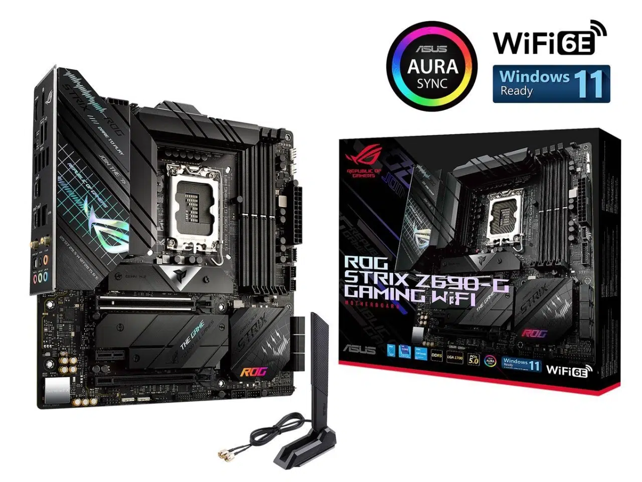 Placa Madre ASUS ROG Strix Z690-G Gaming WiFi, Chipset Z690, Intel LGA 1700, DDR5, WiFi 6E, Thunderbolt 4, Micro ATX. Placa Madre ASUS ROG Strix Z690-G Gaming WiFi, Chipset Z690, Intel LGA 1700, DDR5, WiFi 6E, Thunderbolt 4, Micro ATX. - Imagen 1
