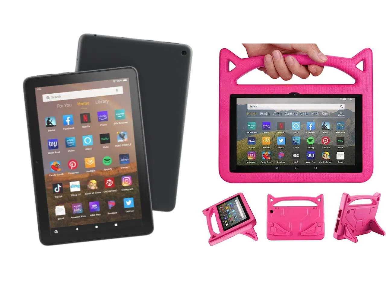 Pack Kidz - Tablet Amazon Fire HD 8 Plus, 64 GB, 3GB RAM + Funda Protectora para Niñ@s (Rosa) + Lamina Protectora de Pantalla Pack Kidz - Tablet Amazon Fire HD 8 Plus, 64 GB, 3GB RAM + Funda Protectora para Niñ@s (Rosa) + Lamina Protectora de Pantalla - Imagen 1