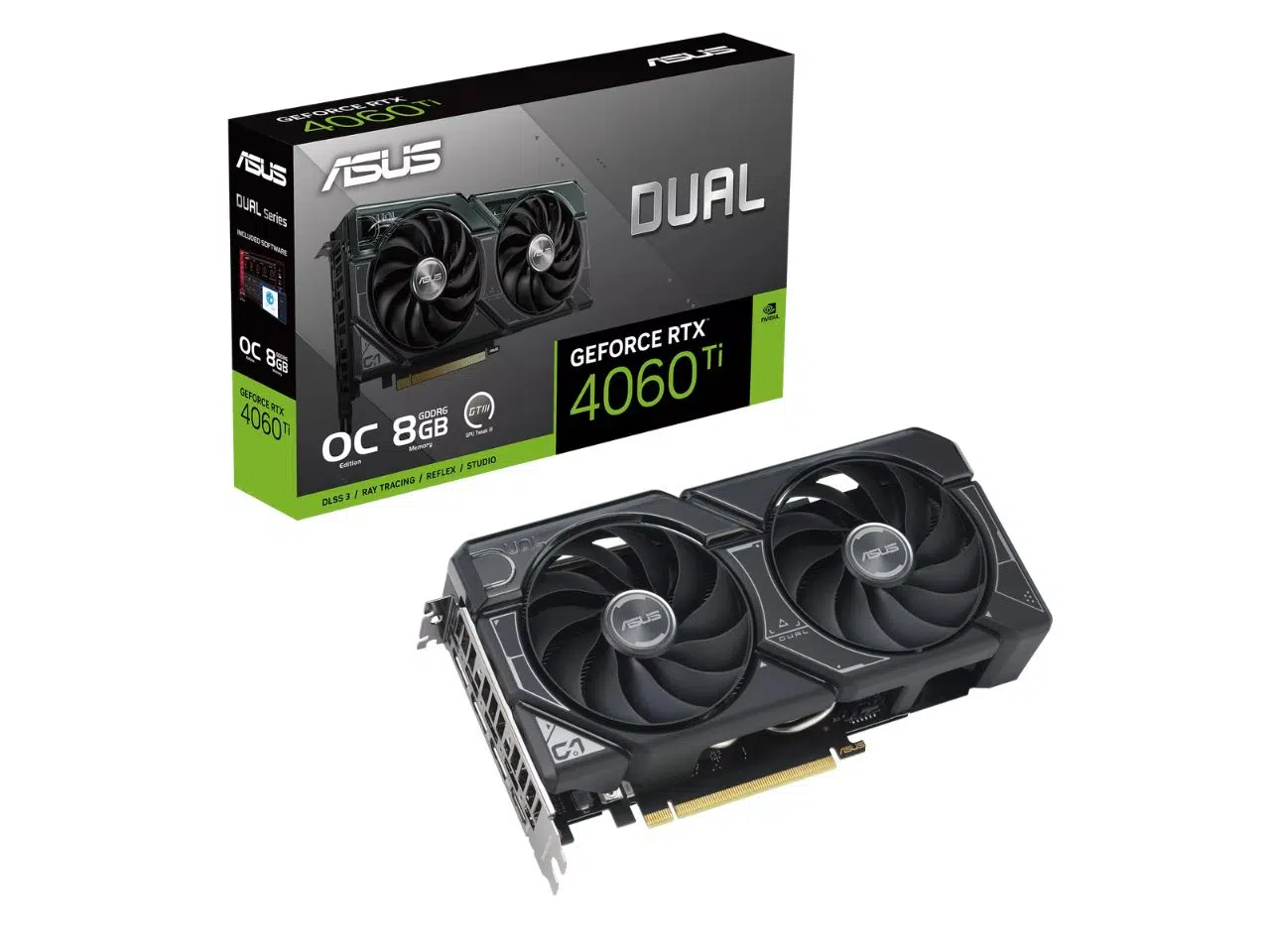 Nvidia RTX 4060 Ti, 8 GB GDDR6, ASUS Dual OC Nvidia RTX 4060 Ti, 8 GB GDDR6, ASUS Dual OC - Imagen 1