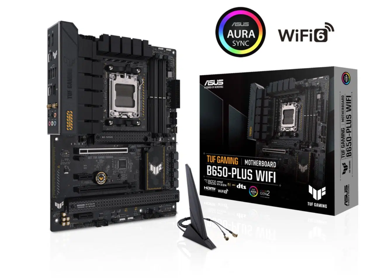 Placa Madre ASUS TUF Gaming B650-PLUS WIFI, Socket AM5 Ryzen 7000, DDR5, PCIe 5.0 M.2, WiFi6, ATX. Placa Madre ASUS TUF Gaming B650-PLUS WIFI, Socket AM5 Ryzen 7000, DDR5, PCIe 5.0 M.2, WiFi6, ATX. - Imagen 1