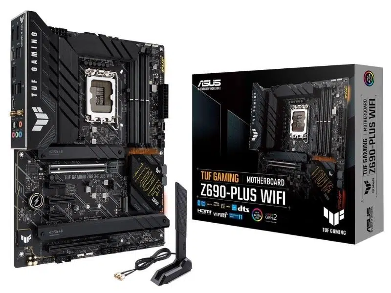 Placa Madre ASUS TUF GAMING Z690-PLUS WiFi, DDR5, Chipset Z690, Intel LGA 1700, PCIe 5.0, ATX Placa Madre ASUS TUF GAMING Z690-PLUS WiFi, DDR5, Chipset Z690, Intel LGA 1700, PCIe 5.0, ATX - Imagen 1