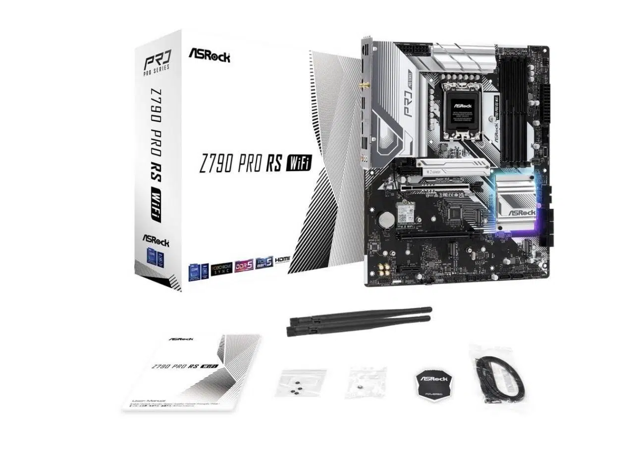 Placa Madre ASRock Z790 Pro RS WiFi, DDR5, Chipset Intel Z790, LGA 1700, ATX Placa Madre ASRock Z790 Pro RS WiFi, DDR5, Chipset Intel Z790, LGA 1700, ATX - Imagen 1
