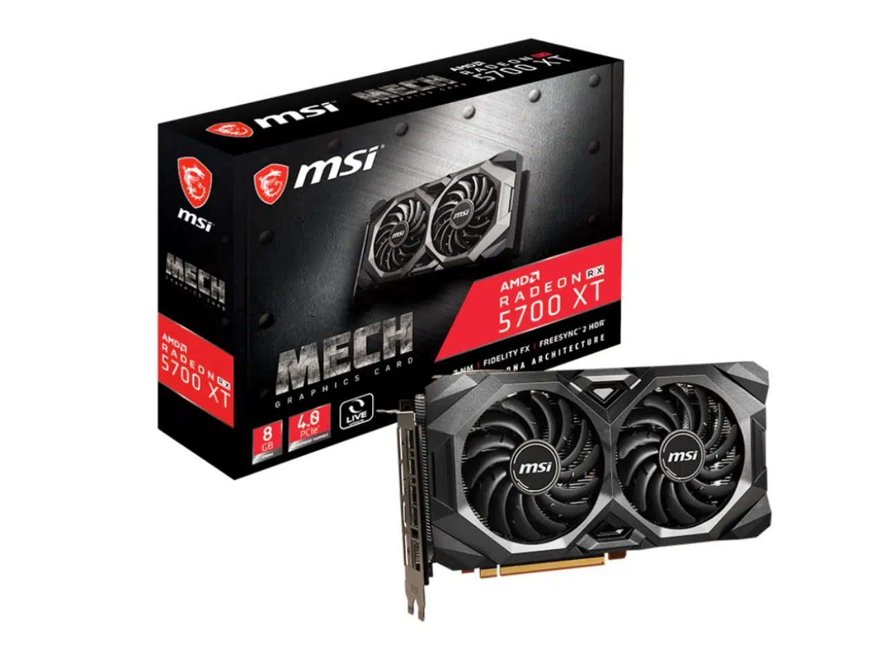 AMD RX 5700 XT 8GB GDDR6 MSI MECH 2X AMD RX 5700 XT 8GB GDDR6 MSI MECH 2X - Imagen 1