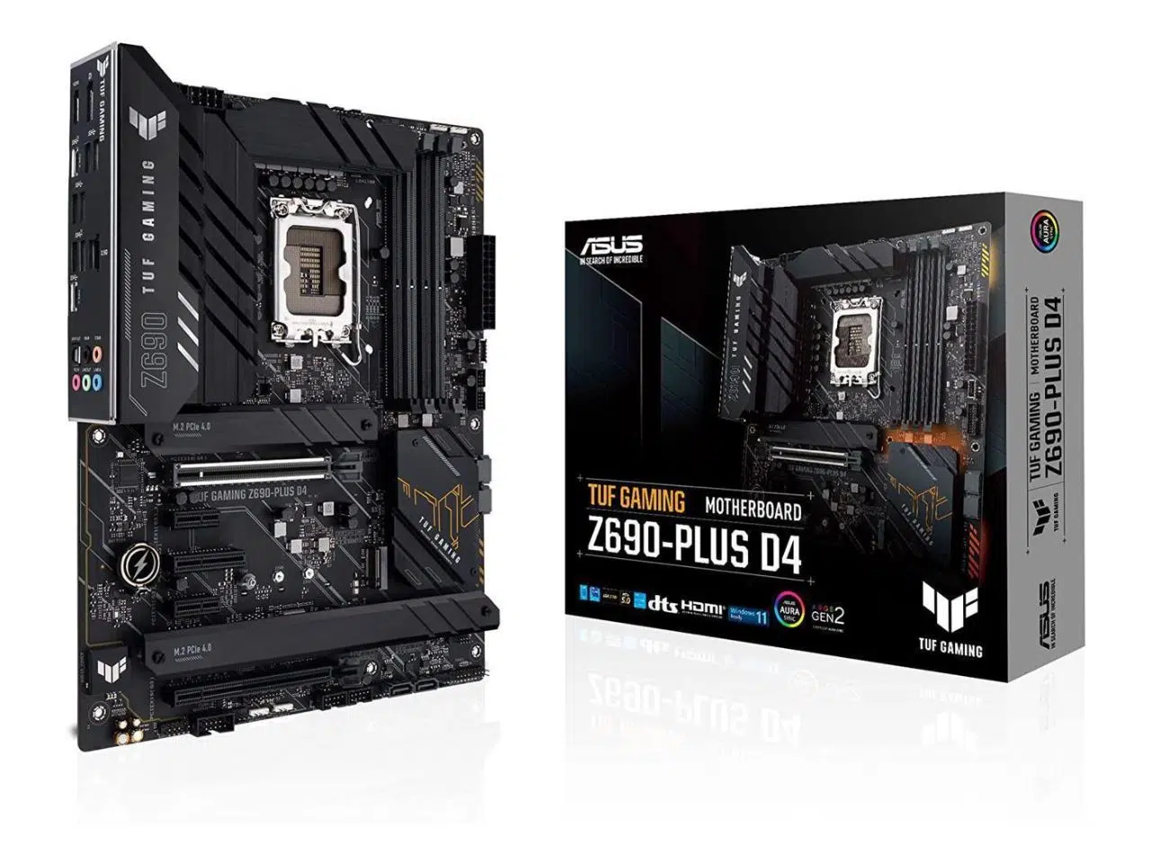 Placa Madre ASUS TUF Z690-PLUS D4 Intel LGA 1700 DDR4 PCIe 5.0 ATX (Open Box) Placa Madre ASUS TUF Z690-PLUS D4 Intel LGA 1700 DDR4 PCIe 5.0 ATX (Open Box) - Imagen 1