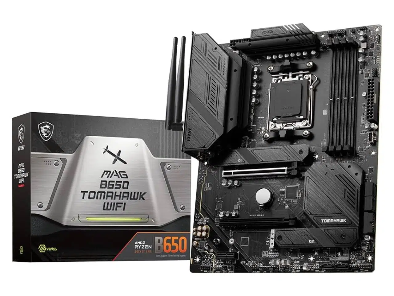 Placa Madre MSI MAG B650 Tomahawk WiFi Gaming DDR5 ATX Placa Madre AMD AM5 | MSI MAG B650 Tomahawk WiFi | DDR5 | ATX | (Reacondicionado) - Imagen 1