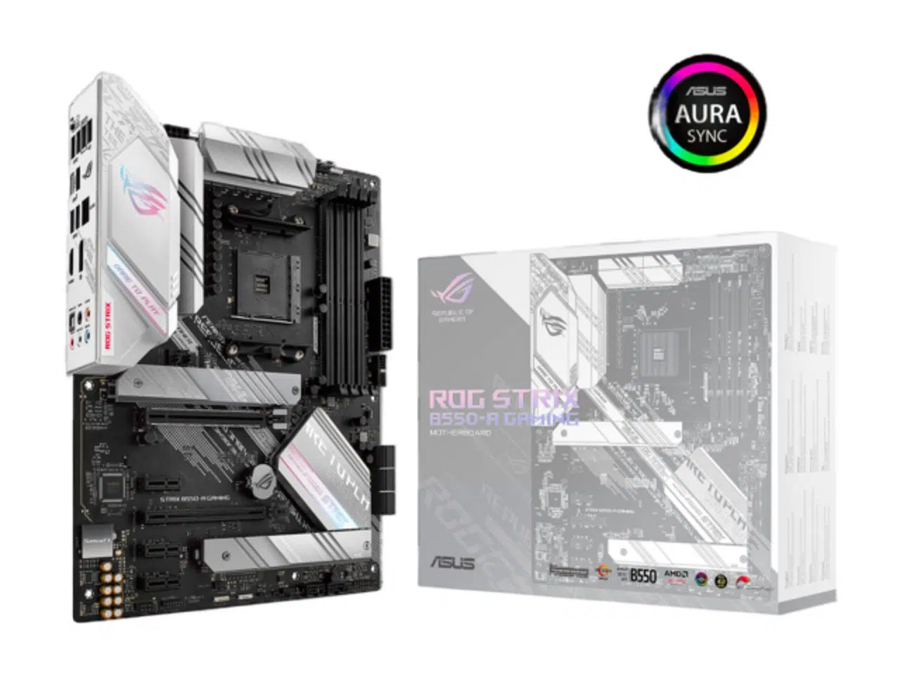 listing 1 Placa Madre AMD Asus ROG STRIX B550-A AM4 DDR4 ATX (Open Box) - Imagen 1