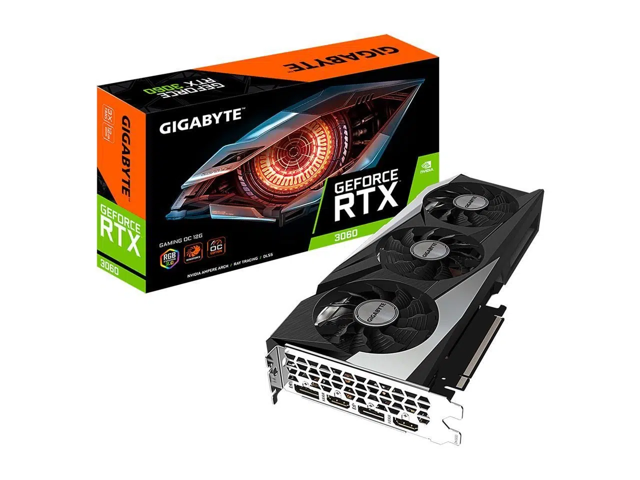 Tarjeta de Video Nvidia RTX 3060 12GB GDDR6 Gigabyte Gaming OC (Nuevo-Open box) Tarjeta de Video Nvidia RTX 3060 12GB GDDR6 Gigabyte Gaming OC (Nuevo-Open box) - Imagen 1