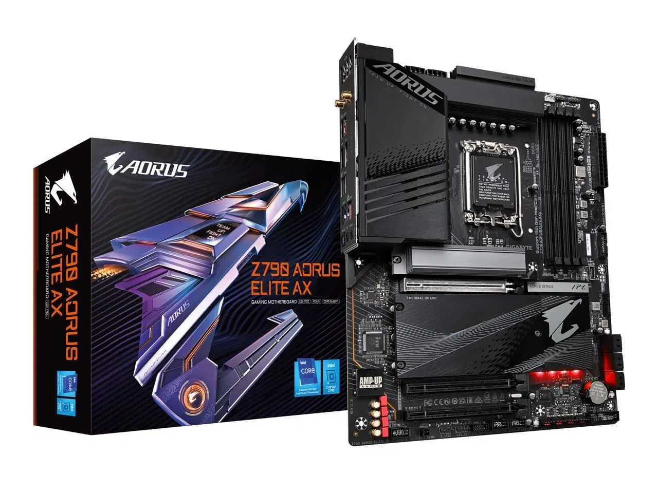 Placa Madre Intel Z790 Gigabyte Aorus Elite AX DDR5 PCIe 5.0 WiFi 6E ATX Placa Madre Intel Z790 Gigabyte Aorus Elite AX DDR5 PCIe 5.0 WiFi 6E ATX - Imagen 1