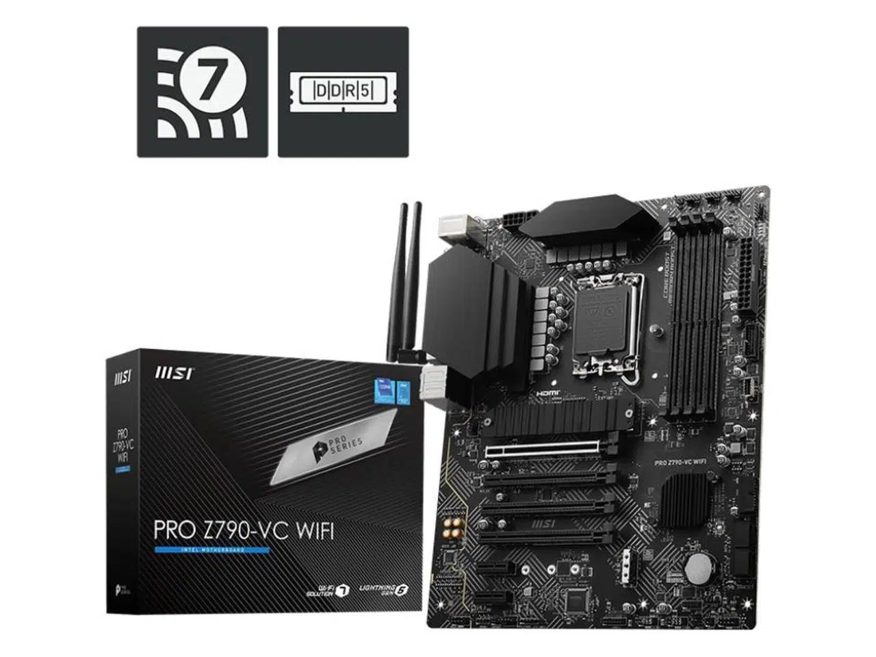 Placa Madre Intel MSI Pro Z790-VC WiFi DDR5 LGA 1700 ATX Placa Madre Intel MSI Pro Z790-VC WiFi DDR5 LGA 1700 ATX - Imagen 1