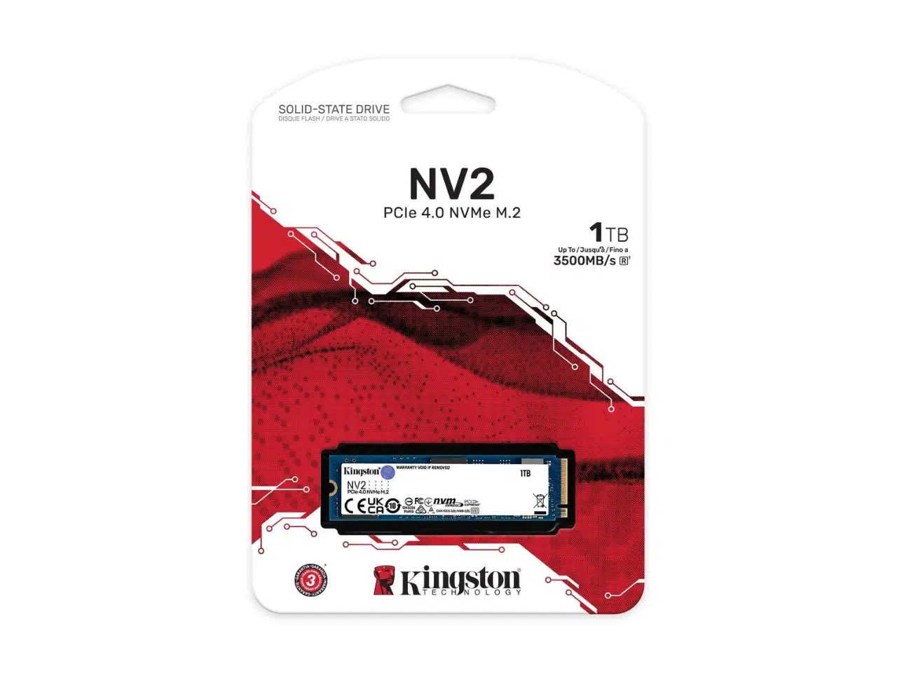 Unidad de Estado Sólido 1TB Kingston NV2 PCIe 4.0 NVMe M.2 Unidad de Estado Sólido 1TB Kingston NV2 PCIe 4.0 NVMe M.2 - Imagen 1