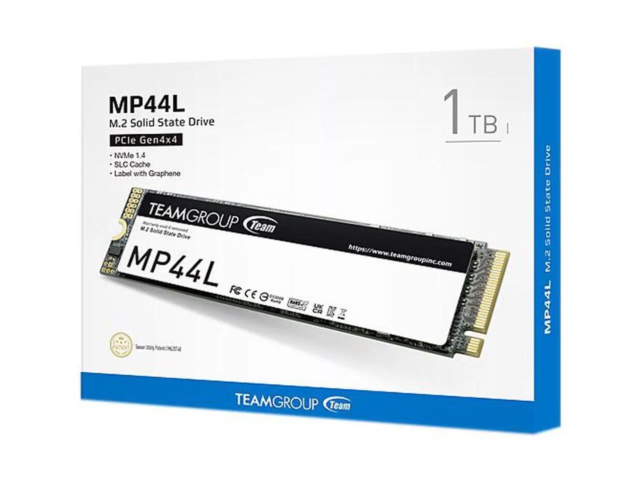 SSD 1TB TeamGroup MP44L PCIe 4.0x4 NVMe M.2 (2280) SSD 1TB TeamGroup MP44L PCIe 4.0x4 NVMe M.2 (2280) - Imagen 1