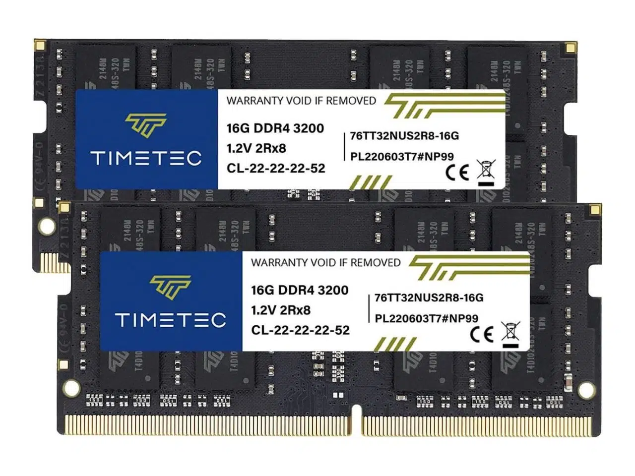 RAM Notebook 32GB DDR4 (2x 16GB) 3200 MHz SODIMM Timetec RAM Notebook 32GB DDR4 (2x 16GB) 3200 MHz SODIMM Timetec - Imagen 1