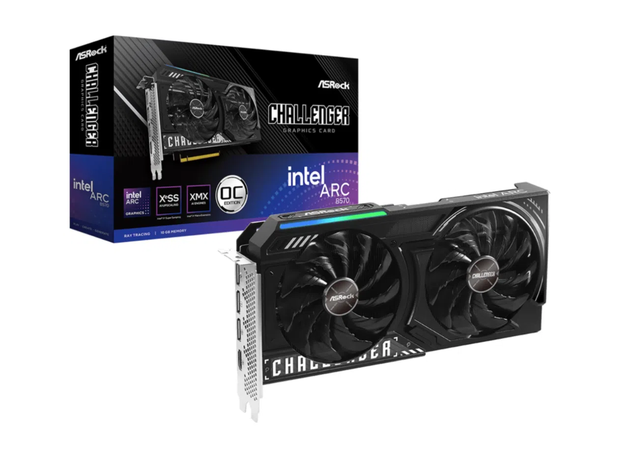 Diseño sin título Intel Arc B570 | 10GB GDDR6 | ASRock Challenger - Imagen 1