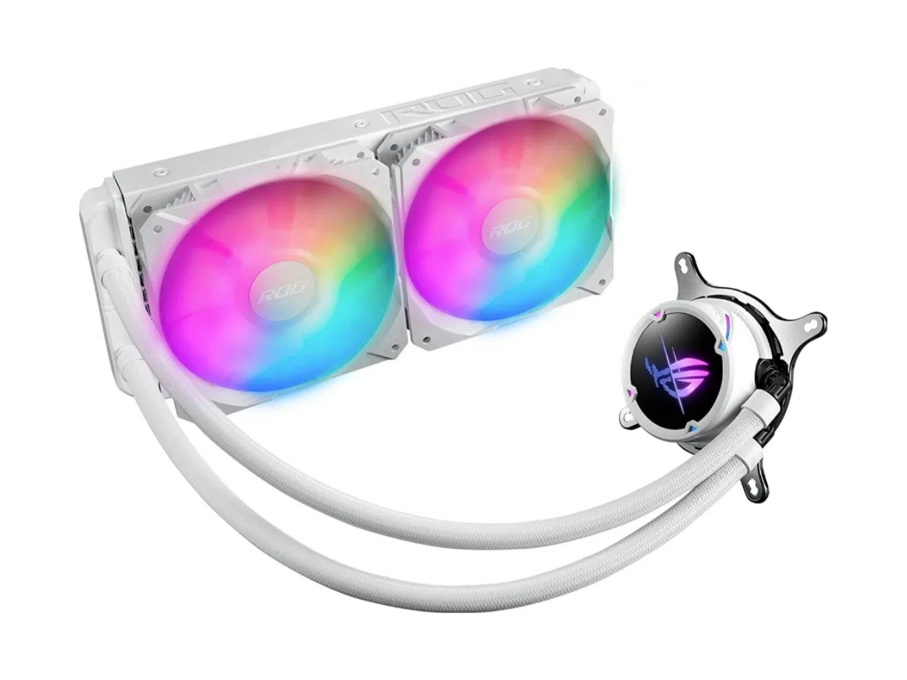 Diseño sin título Refrigeración Líquida Asus Rog Strix LC II 240 ARGB White Edition - Imagen 1