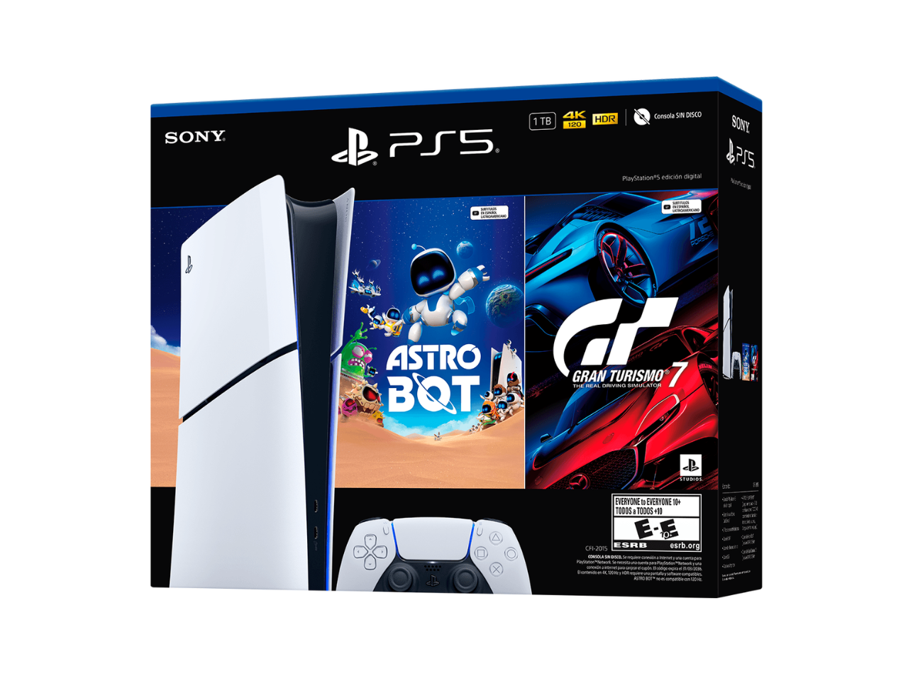 PS5 Digital Slim Astro GT7_1 Consola Sony Playstation 5 | Digital Slim | Astro Bot + Gran Turismo 7 - Imagen 1