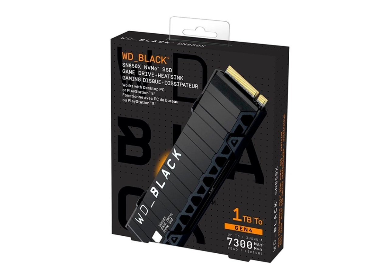 WD SN850X con disipador 1TB_1 NVMe SSD 1TB | Western Digital Black SN850X con Disipador | PCIe 4.0 - Imagen 1
