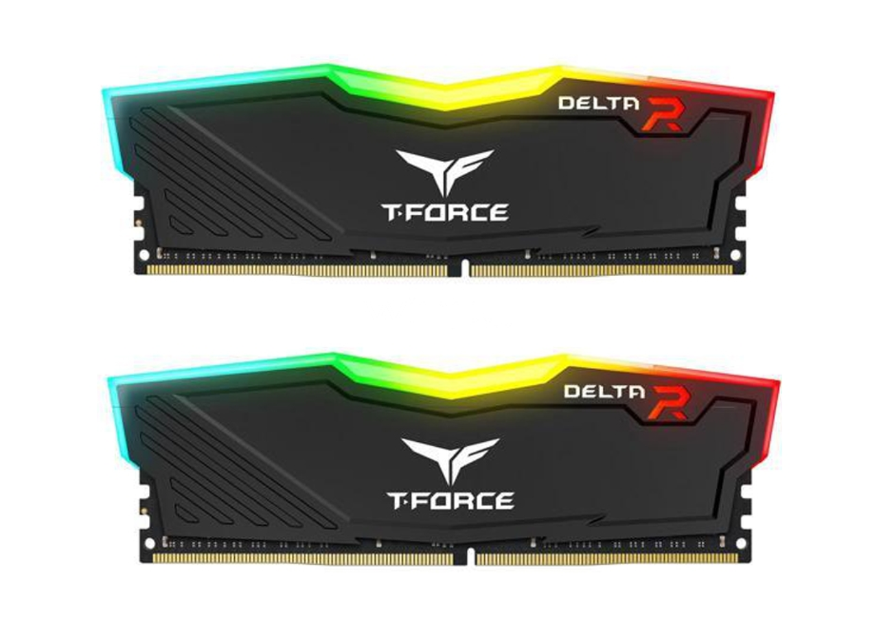 Teamgroup DDR4 Delta RGB_1 Memoria RAM 16 GB DDR4 (2x 8GB) | 3200 MHz | Teamgroup Delta RGB | Negra - Imagen 1