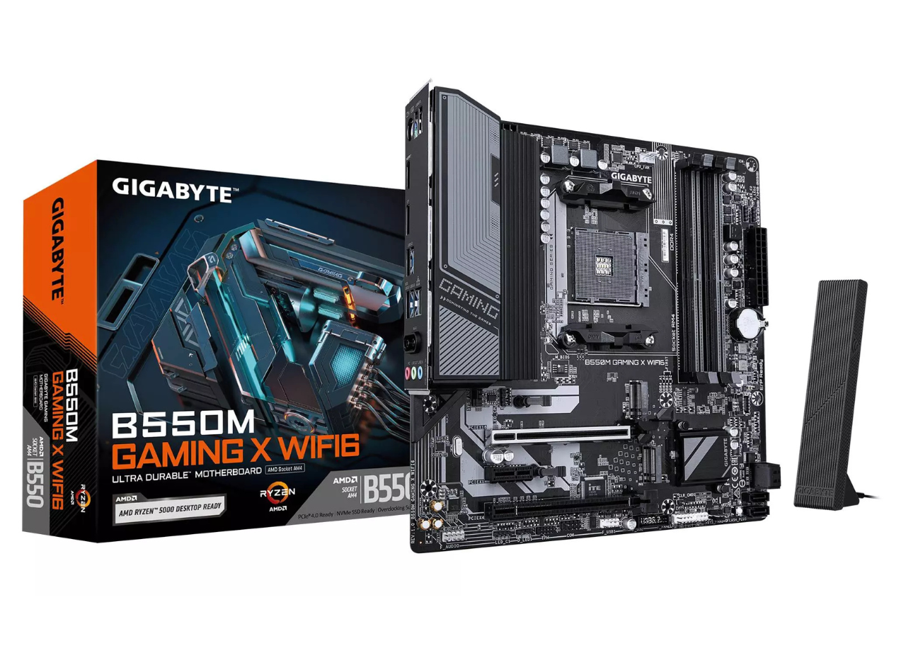 Diseño sin título (1) Placa Madre AMD AM4 | GIGABYTE B550M GAMING X WiFi6 | mATX - Imagen 1