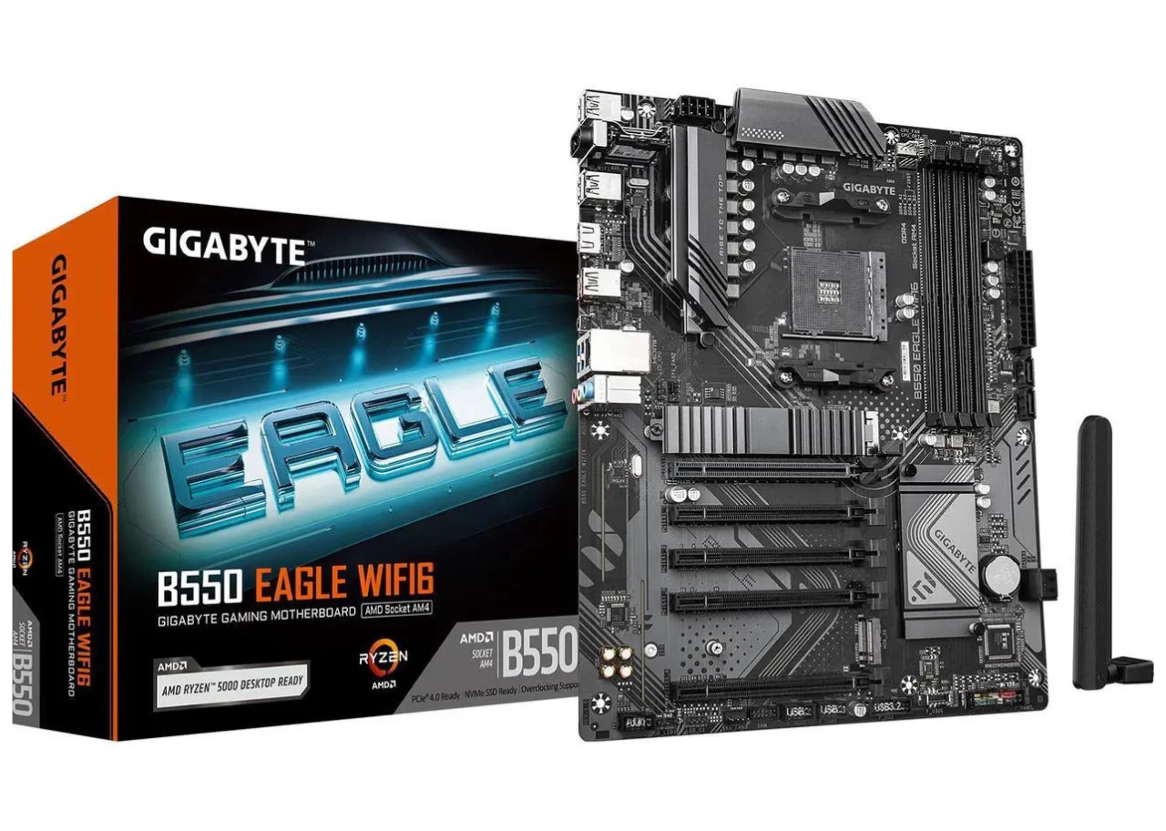 Placa Madre MSI AM5 X870 XB70 GAMING PLUS WiFi ATX (5) Placa Madre AMD AM4 | GIGABYTE B550 EAGLE WIFI6 | ATX - Imagen 1