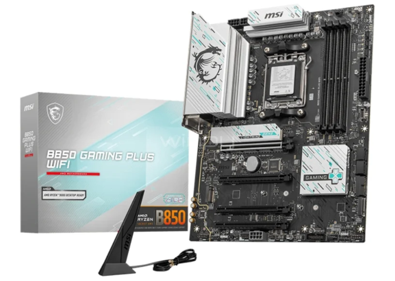 Placa Madre MSI AM5 X870 XB70 GAMING PLUS WiFi ATX (8) Placa Madre AMD AM5 | MSI B850 GAMING PLUS WiFi | DDR5 | ATX - Imagen 1