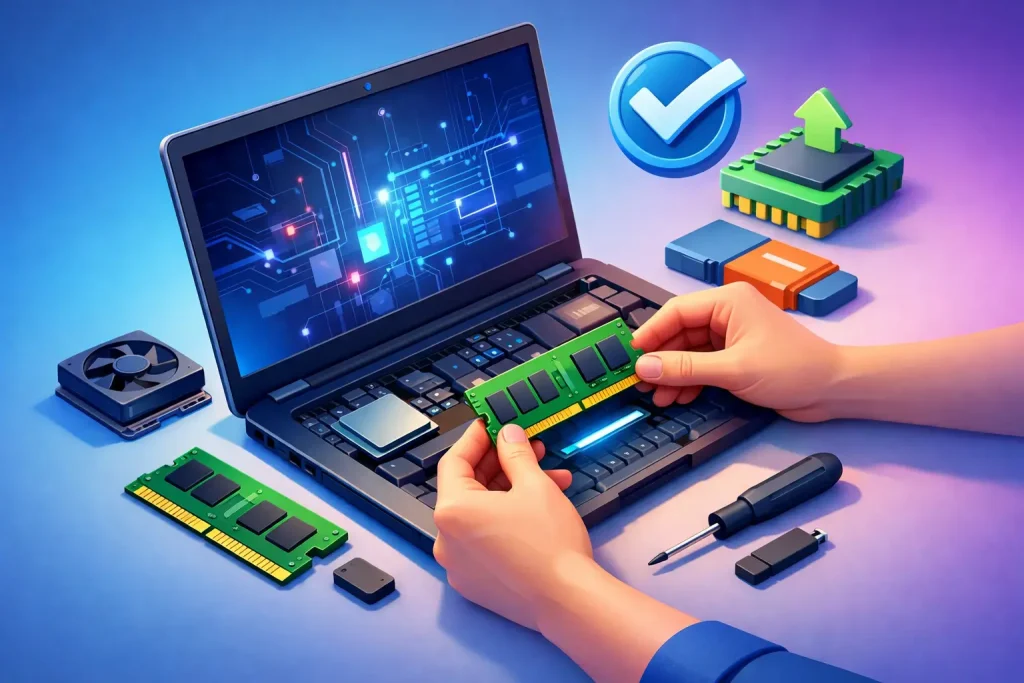 Cómo actualizar RAM de laptop sin errores