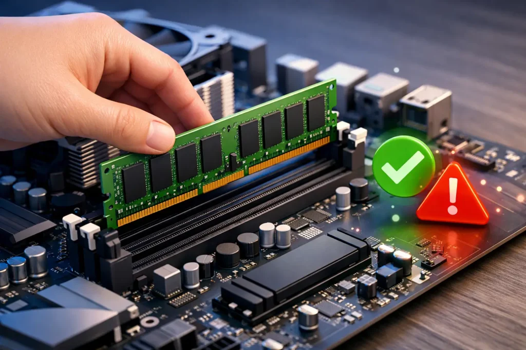 Cómo instalar memoria RAM sin errores