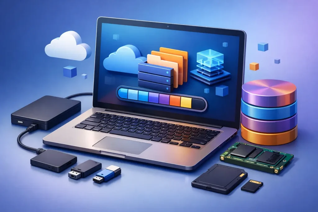 ¿Cuánto almacenamiento necesita un notebook?