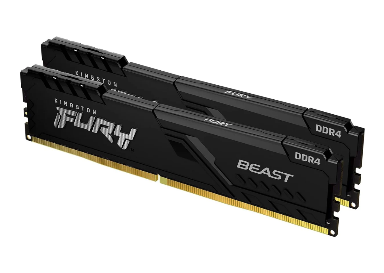 RAM Kingston ddr4 2x16gb_1 Memoria RAM 32GB (2x 16GB) | DDR4 3600 MHz | CL18 | Kingston Fury Beast | Usado Certificado - Imagen 1