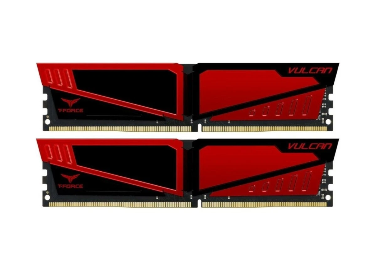 Teamgroup Red 2x8gb_1 Memoria RAM 16GB (2x 8GB) | DDR4 3000 MHz | CL16 | Teamgroup T-Force Vulcan | Usado Certificado - Imagen 1