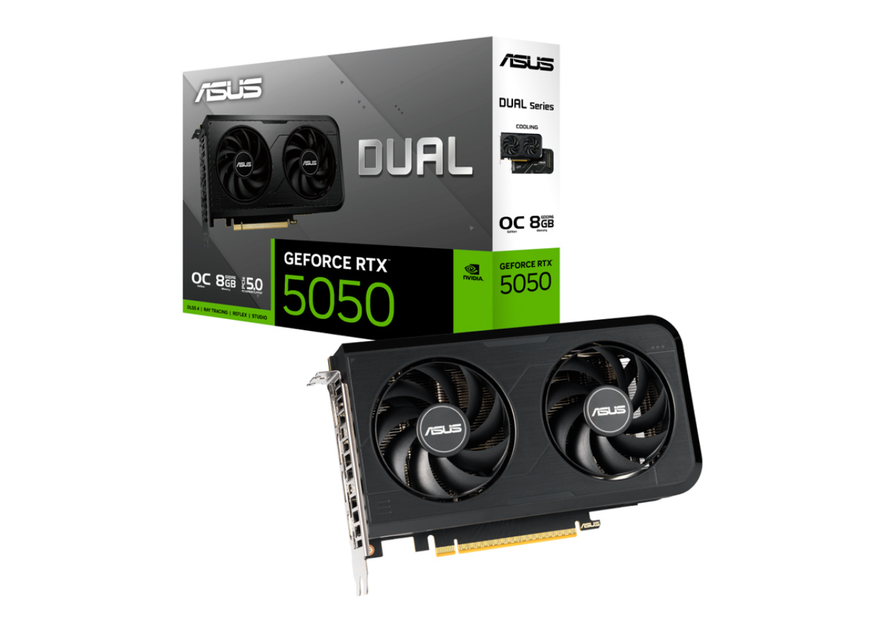 Asus Dual rtx 5050_1 Nvidia RTX 5050 | 8GB VRAM | Asus Dual OC - Imagen 1