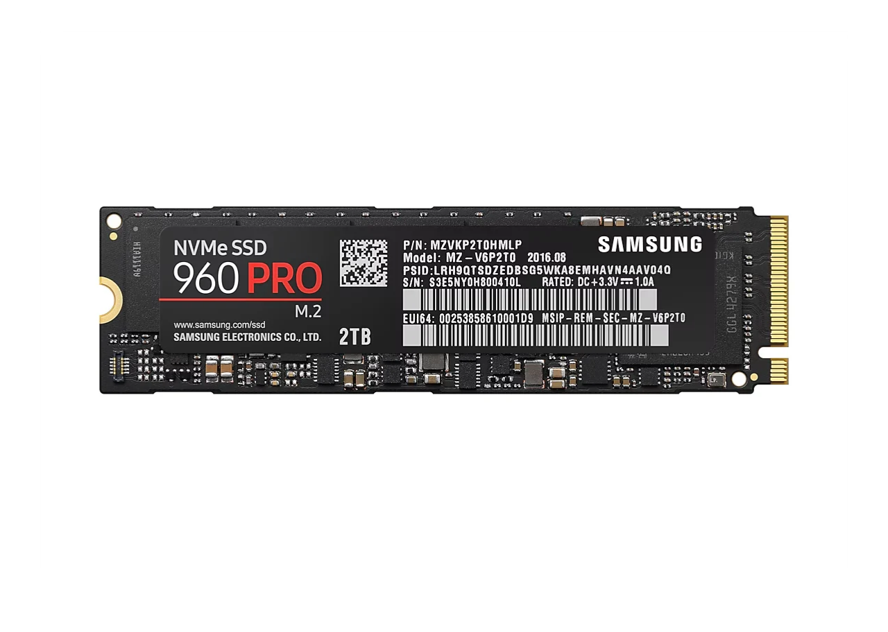 Samsung 960 Pro 2TB_1 NVMe SSD 2TB | Samsung 960 Pro | PCIe 3.0 | DRAM | Usado Certificado - Imagen 1