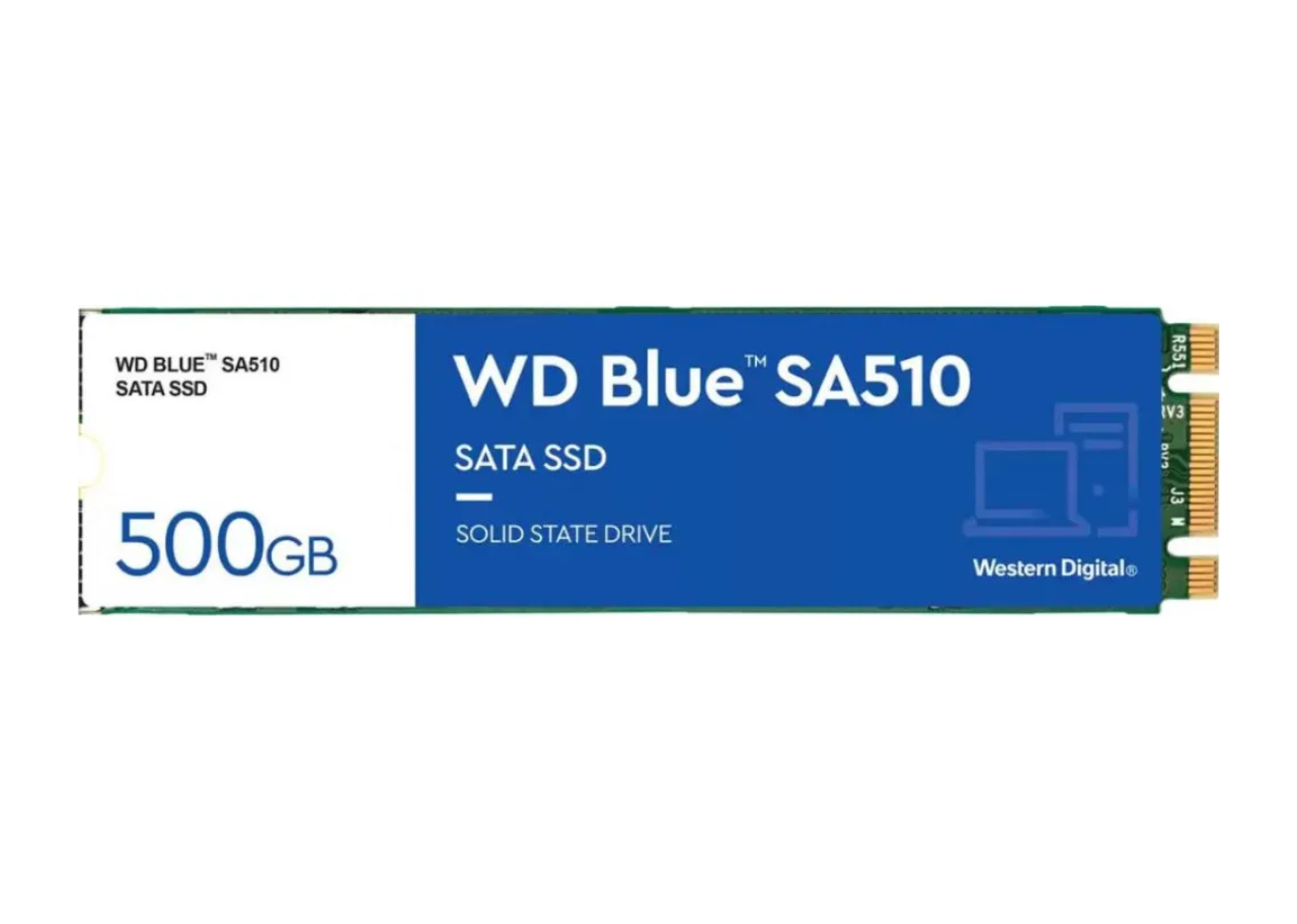 WD SATA SA510 500GB_1 Almacenamiento SSD 500 GB | SATA M.2 | Western Digital Blue SA510 | Usado Certificado - Imagen 1